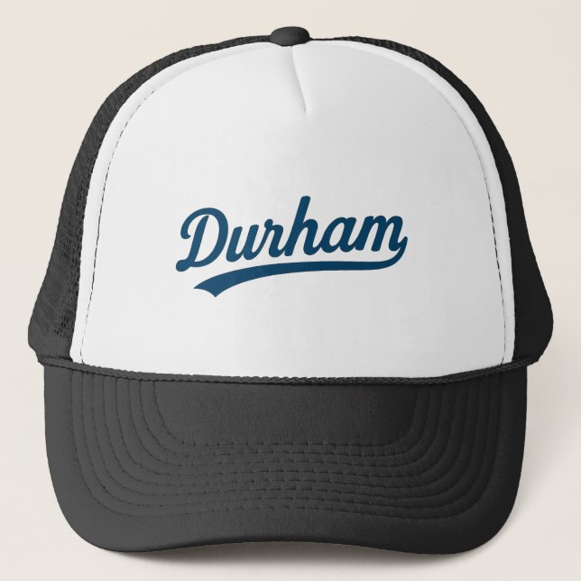 Durham Script Retro Design - Vintager City Prix Truckerkappe (Vorderseite)