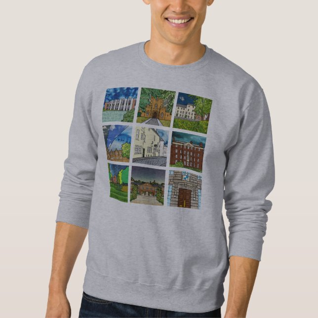 Durham-Uni-Strickjacke (Bailey) Sweatshirt (Vorderseite)