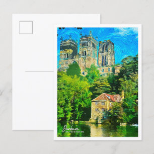 Durham Vereinigtes Königreich Schöne Ölmalerei Postkarte