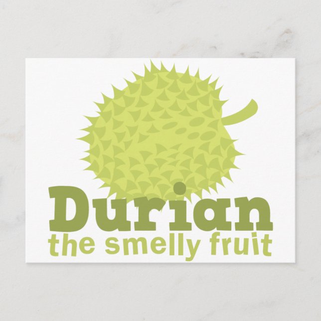 Durian die melodische Frucht Postkarte (Vorderseite)