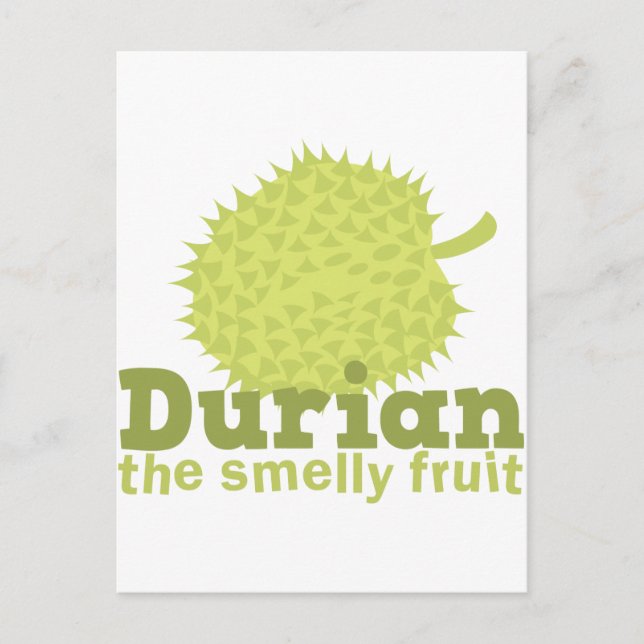 Durian die melodische Frucht Postkarte (Vorderseite)