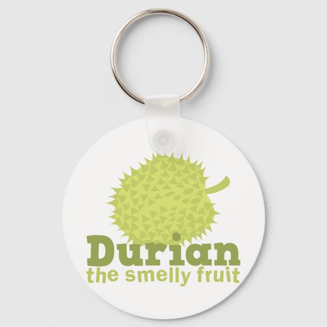Durian die melodische Frucht Schlüsselanhänger (Vorderseite)