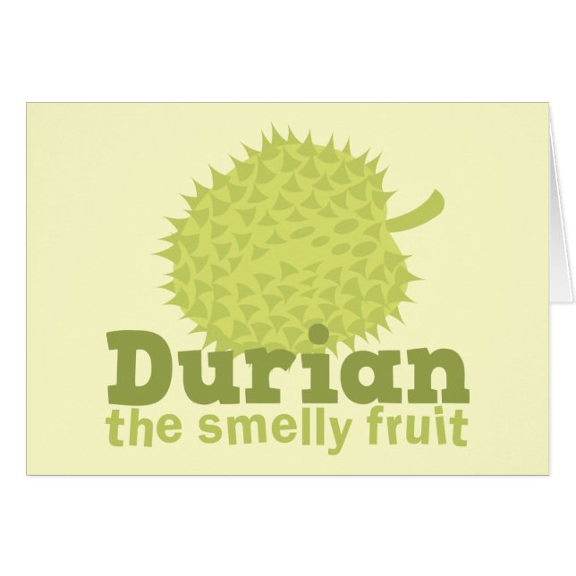 Durian die stinkende Frucht (von Südostasien) (Vorderseite (Horizontal))