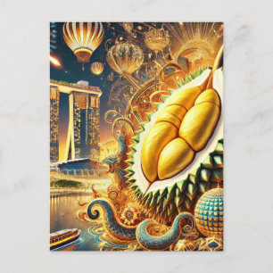 Durian Extravaganza Marina Bay Sands - Singapur Postkarte