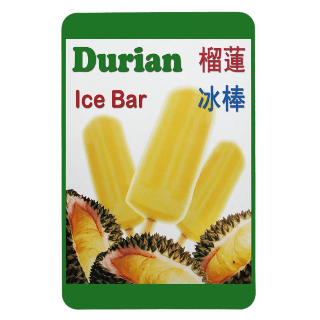 Durian Ice Bar Tropical Fruit Popsicle Magnet (Vertikal)