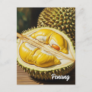 Durian in Penang Postkarte