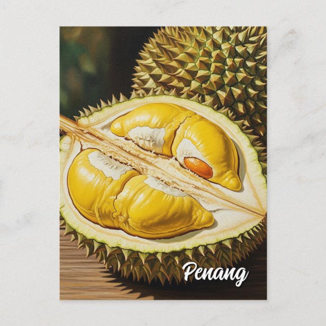 Durian in Penang Postkarte (Vorderseite)