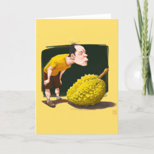Durian Lover Grußkarte Feiertagskarte