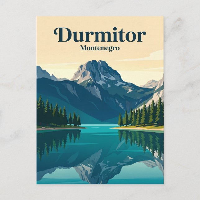 Durmitor-Nationalpark Montenegro Postkarte (Vorderseite)