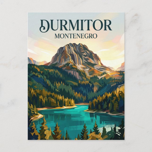 Durmitor-Nationalpark Montenegro Postkarte (Vorderseite)