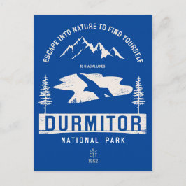 Durmitor Nationalpark Montenegro White Design Postkarte
