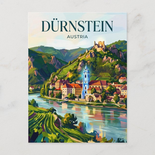 Dürnstein Österreich Postkarte (Vorderseite)