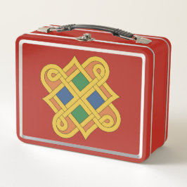 Durrow Knüpfarbeit 2016 Metall Brotdose