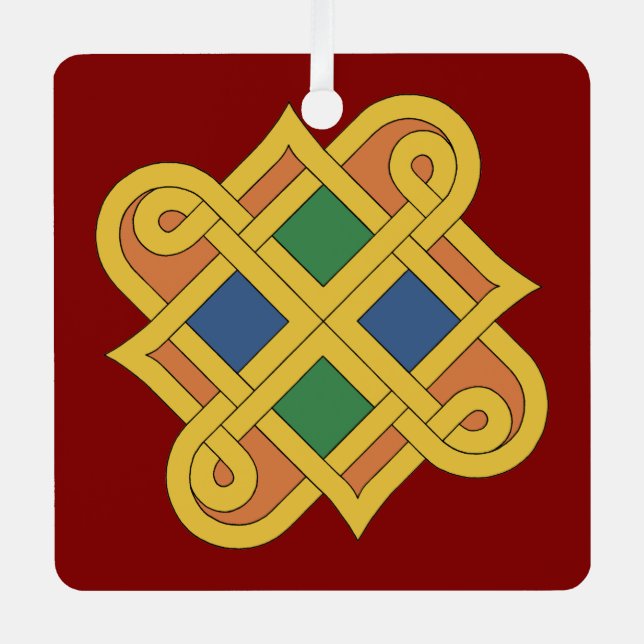 Durrow Knüpfarbeit 2016 Ornament Aus Metall (Vorderseite)