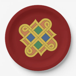 Durrow Knüpfarbeit 2016 Pappteller