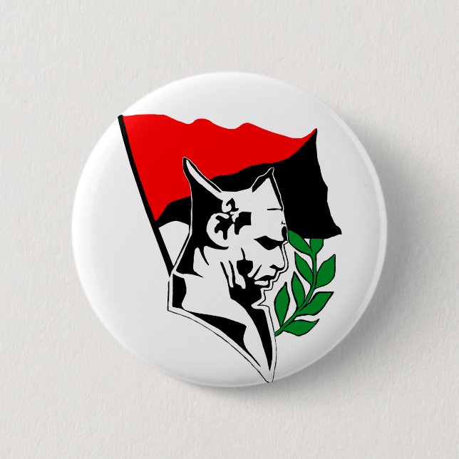 Durruti - Anarchy Flag Button (Vorderseite)