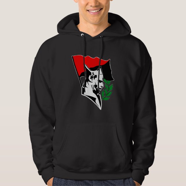 Durruti - Anarchy Flag Hoodie (Vorderseite)