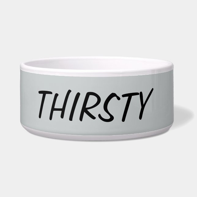 Durstige Hundeschüssel Napf (Vorderseite)