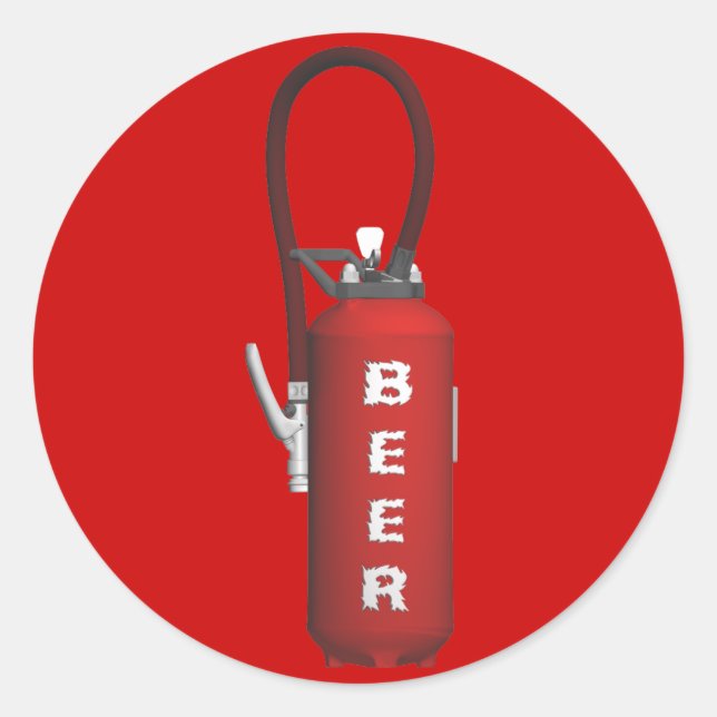 Durstlöscher Bier Runder Aufkleber (Vorderseite)