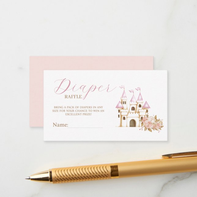 Duschduschmaschine von Castle Princess Begleitkarte (Vorderseite/Rückseite Beispiel)