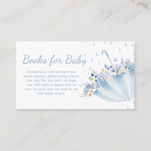 Dusche April bringen Mai Blume Bücher für Baby Begleitkarte (Vorderseite)