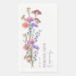 Dusche aus schwarzem Akryllisch-Bouquet Serviette