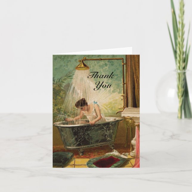 Dusche der Braut Danke Note Card (Vorderseite)