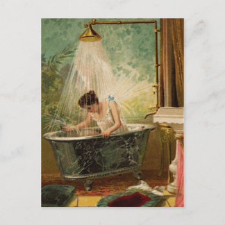 Dusche der Bride Postkarte