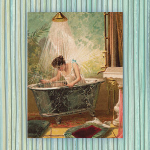 Dusche der Bride Postkarte