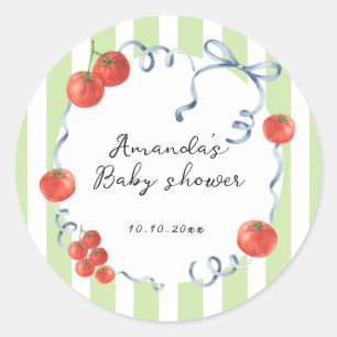 Dusche für Babybetten Runder Aufkleber