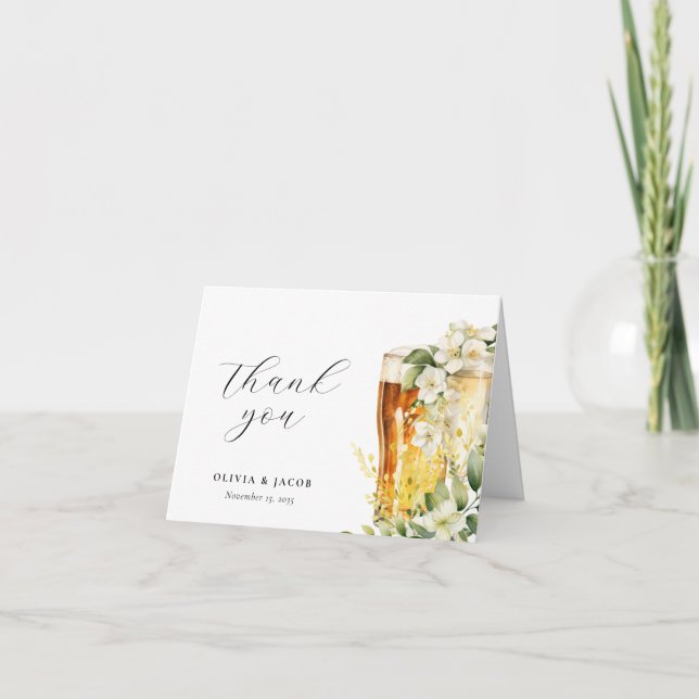 Dusche für Blasen und Brause Dankeskarte (Vorderseite)