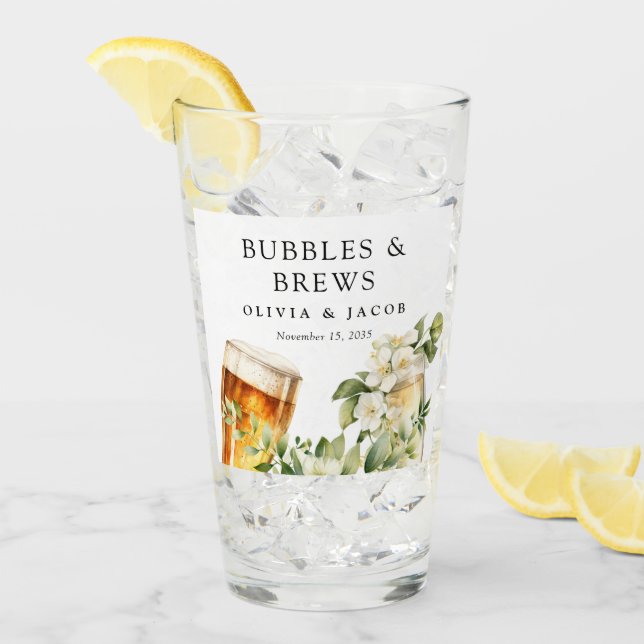 Dusche für Blasen und Brause Glas (Vorderseite Ice)