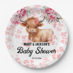 Dusche für das Baby Pappteller