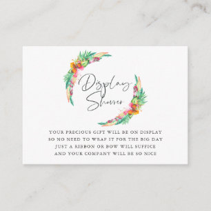 Dusche für das tropische Summer Beach Baby Begleitkarte