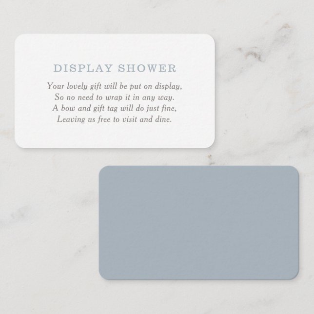 Dusche für Kinderdusche Begleitkarte (Vorne/Hinten)