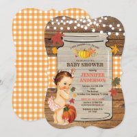 Dusche für Kürbiskinder, rustikales Holz