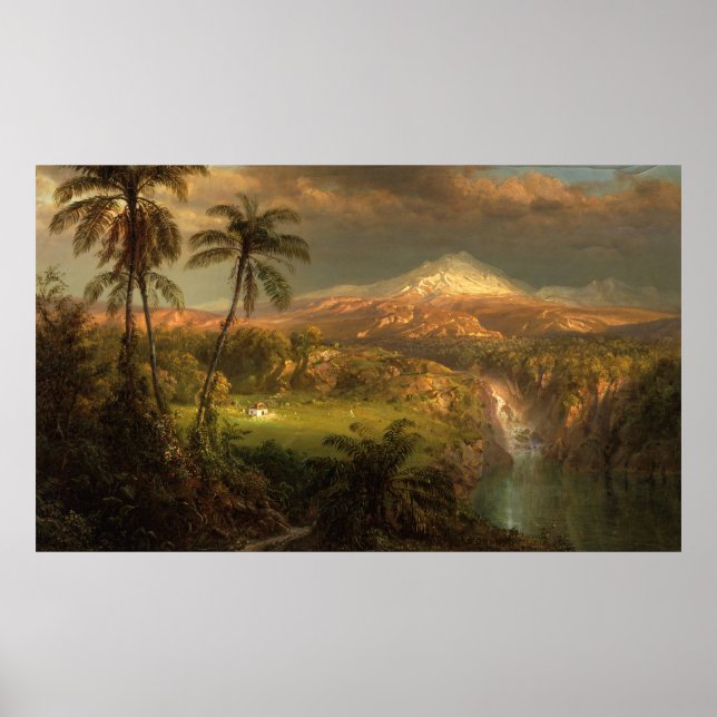 Dusche im tropischen Frederic Edwin Church Poster (Vorne)
