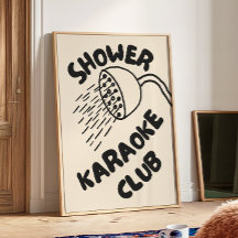 Dusche Karaoke Club | Trendy Bad Print