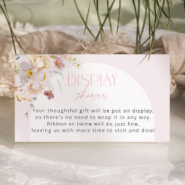 Dusche mit Blush Floral Baby Dusche Begleitkarte