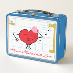 Dusche mit Liebe: Ehemanns Metall Brotdose