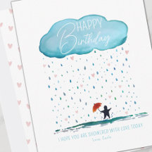 Dusche mit Liebe Geburtstagskarte