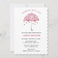 Dusche mit Liebe Rosa Schirm Brautparty