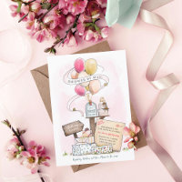 Dusche per Mail Virtual Baby Shower Ballon Mailbox