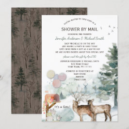 Dusche von Mail Forest Woodland Girl Baby Einladung