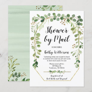 Dusche von Mail Greenery Babydusche Einladung