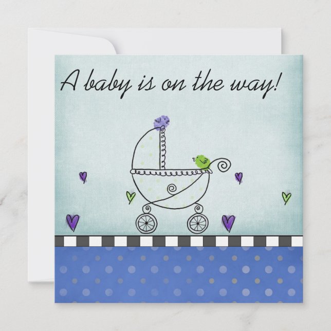 Duscheinlage Einladung (Vorderseite)