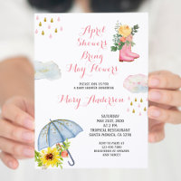 Duschen aus Gold April bringen Mai Blume Babydusch
