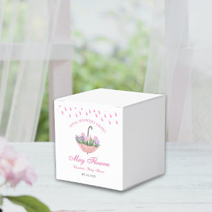 Duschen aus rosa April bringen May-Blume-Babydusch Geschenkschachtel