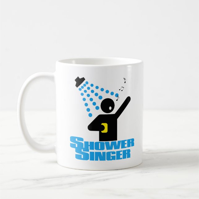 Duschen-Sänger Tasse (Links)