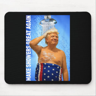 Duschen wieder großartig Trump waschen Haar Funny Mousepad
